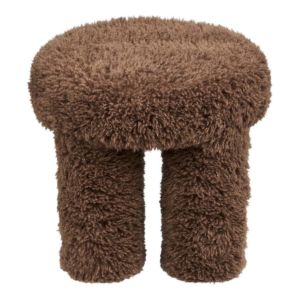 HOUSE NORDIC | GISBORNE POUF | BRUIN (Ø42x38 CM)