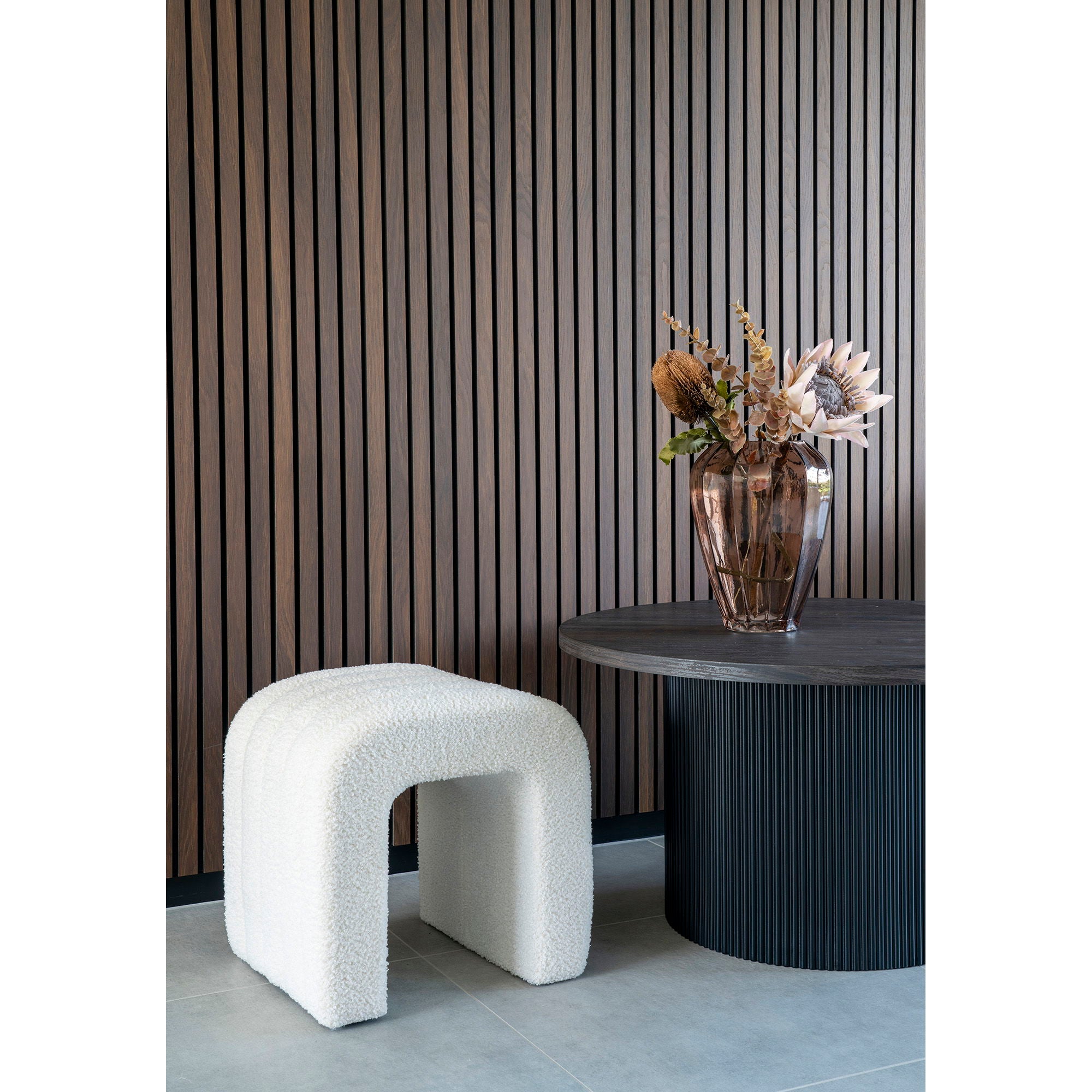 HOUSE NORDIC | POEF COLMA TEDDY | WIT