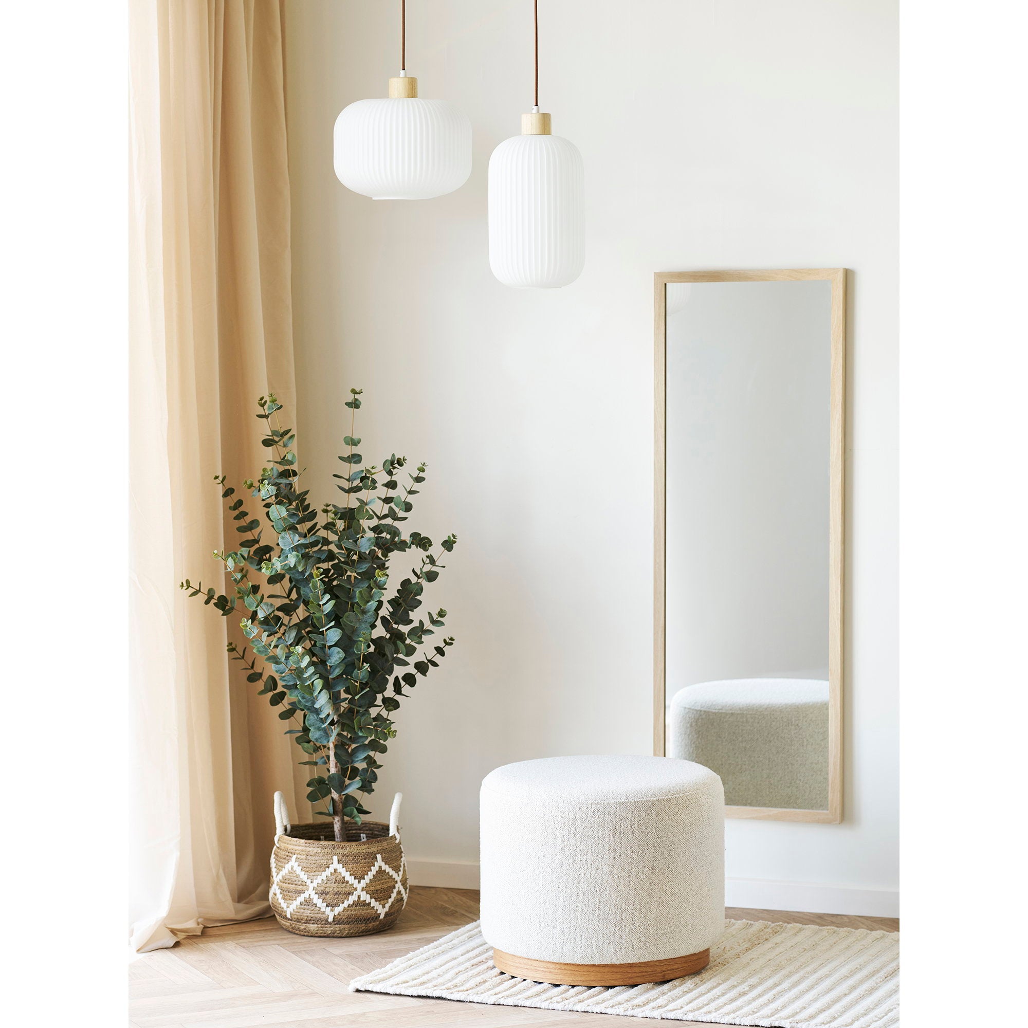 HOUSE NORDIC | POUF DAISY | ZAND Ø50X41 CM