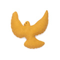 Handgemaakte vilten vogel voor aan de muur. wanddecoratie kinderkamer.
