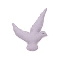 Handgemaakte vilten vogel voor aan de muur. wanddecoratie kinderkamer. multi colour zwart wit 