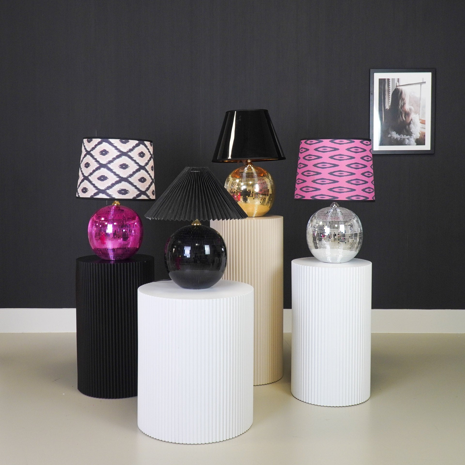 HOUSE VITAMIN | TAFELLAMP DISCO BALL | ZILVER 20CM