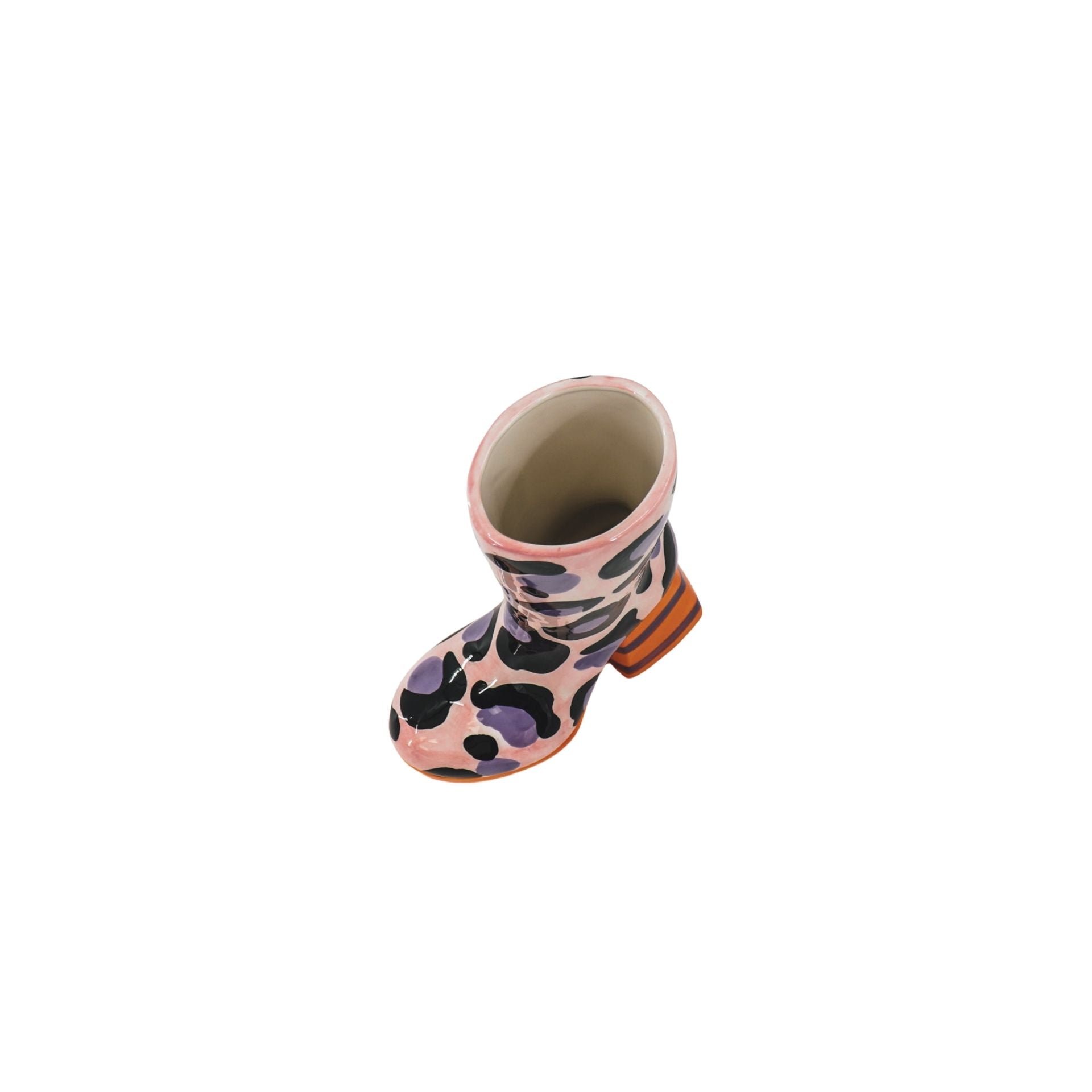 HOUSEVITAMIN | LEOPARD BOOT VAAS | ROZE + ORANJE
