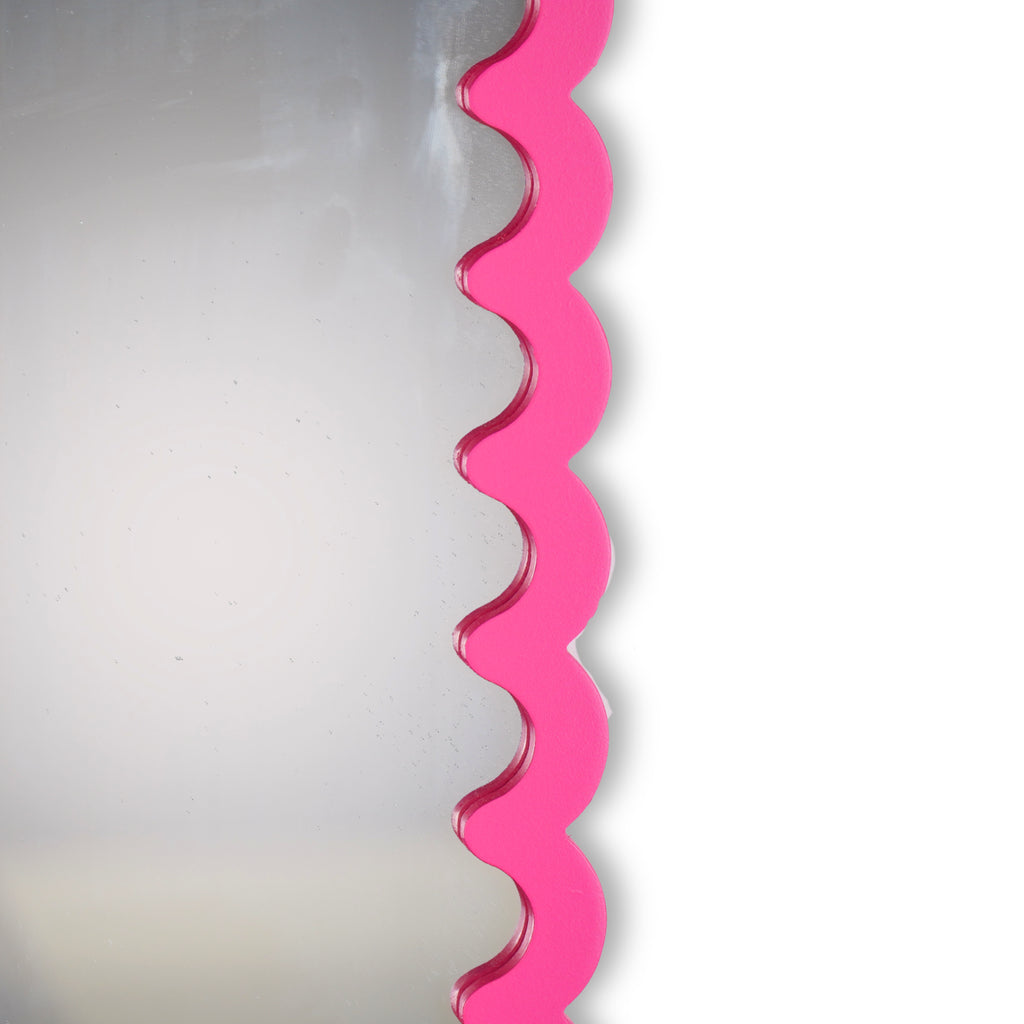 HOUSEVITAMIN | WAVEY SPIEGEL | NEON ROZE 33X43CM