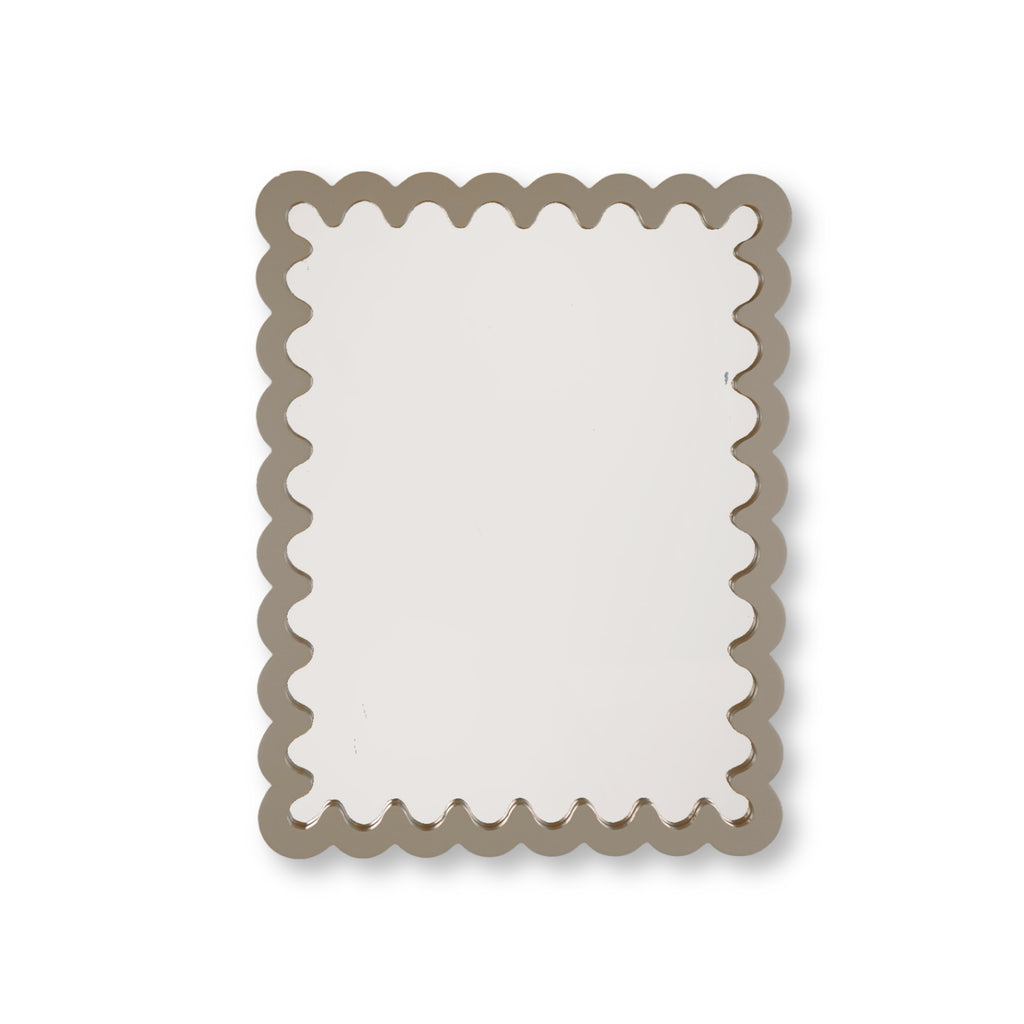 HOUSEVITAMIN | WAVEY SPIEGEL | TAUPE 33X43X1,5 CM