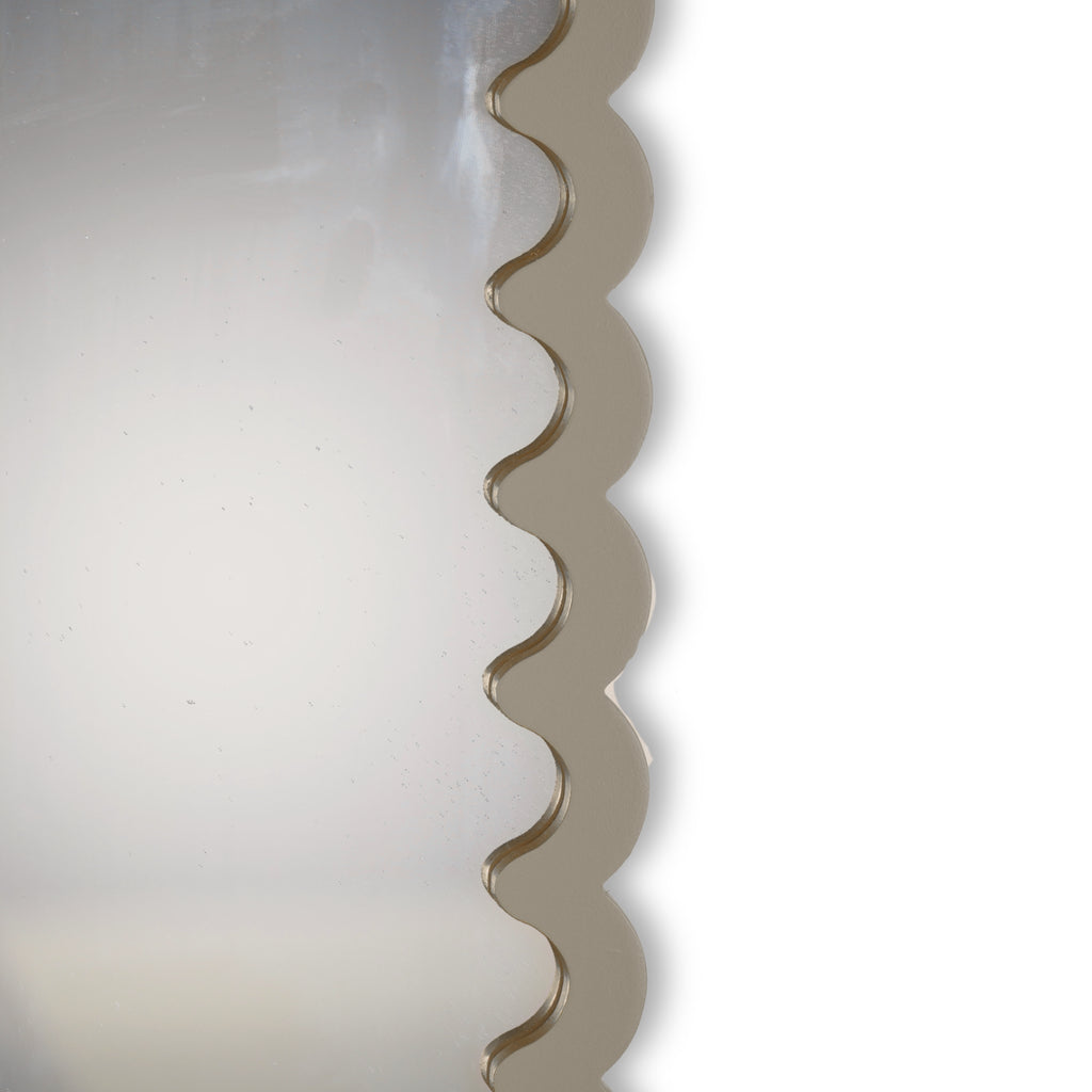 HOUSEVITAMIN | WAVEY SPIEGEL | TAUPE 33X43X1,5 CM