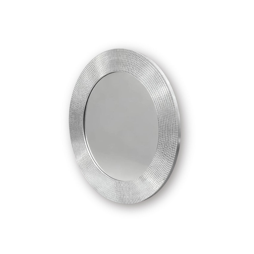 HOUSEVITAMIN | RONDE DISCO SPIEGEL | ZILVER 40CM