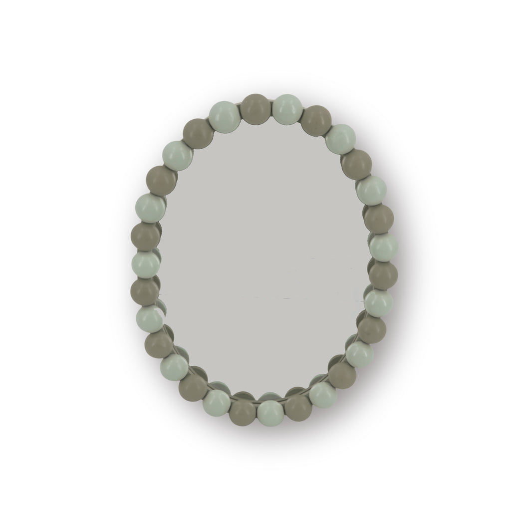 HOUSEVITAMIN | OVALE SPIEGEL BUBBLES | TAUPE 29X22,5 CM