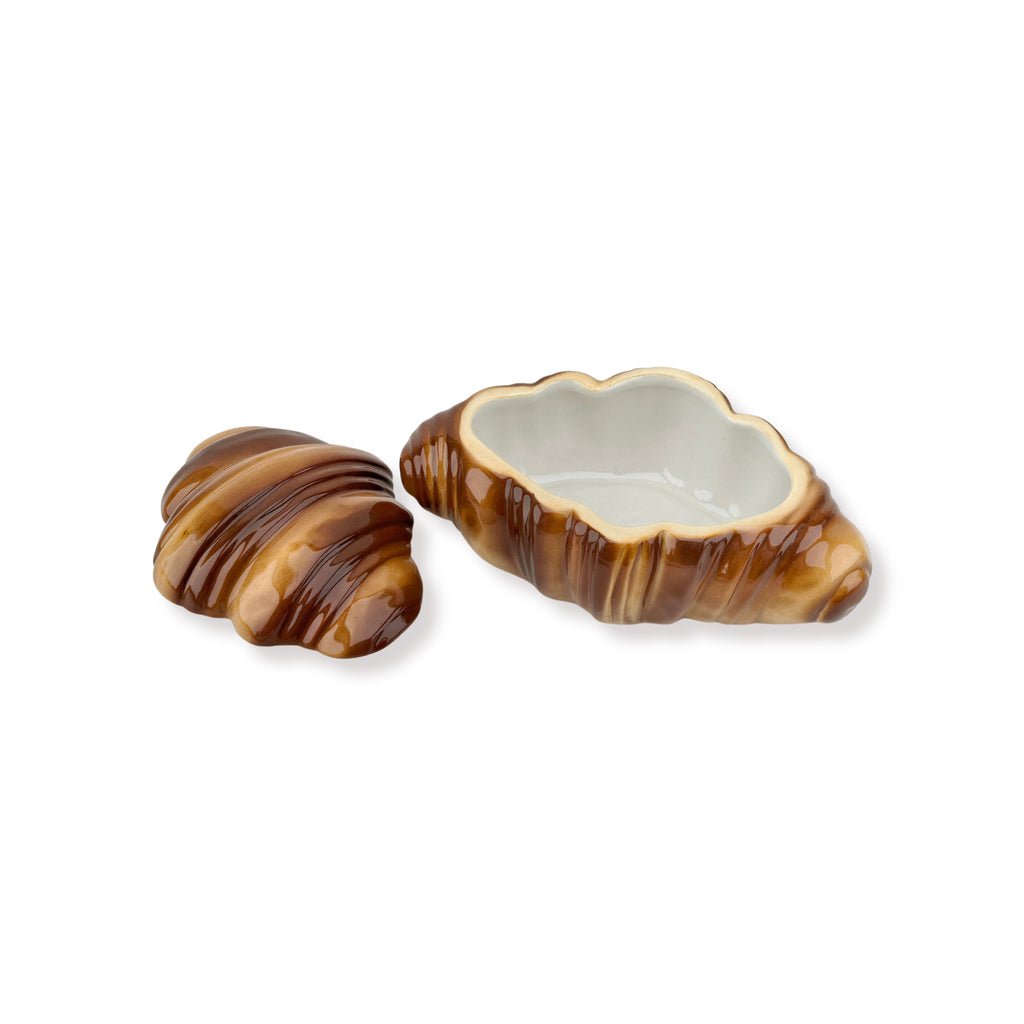 HOUSEVITAMIN | CROISSANT OPBERGPOT | BRUIN 16,5X10X7,5 CM