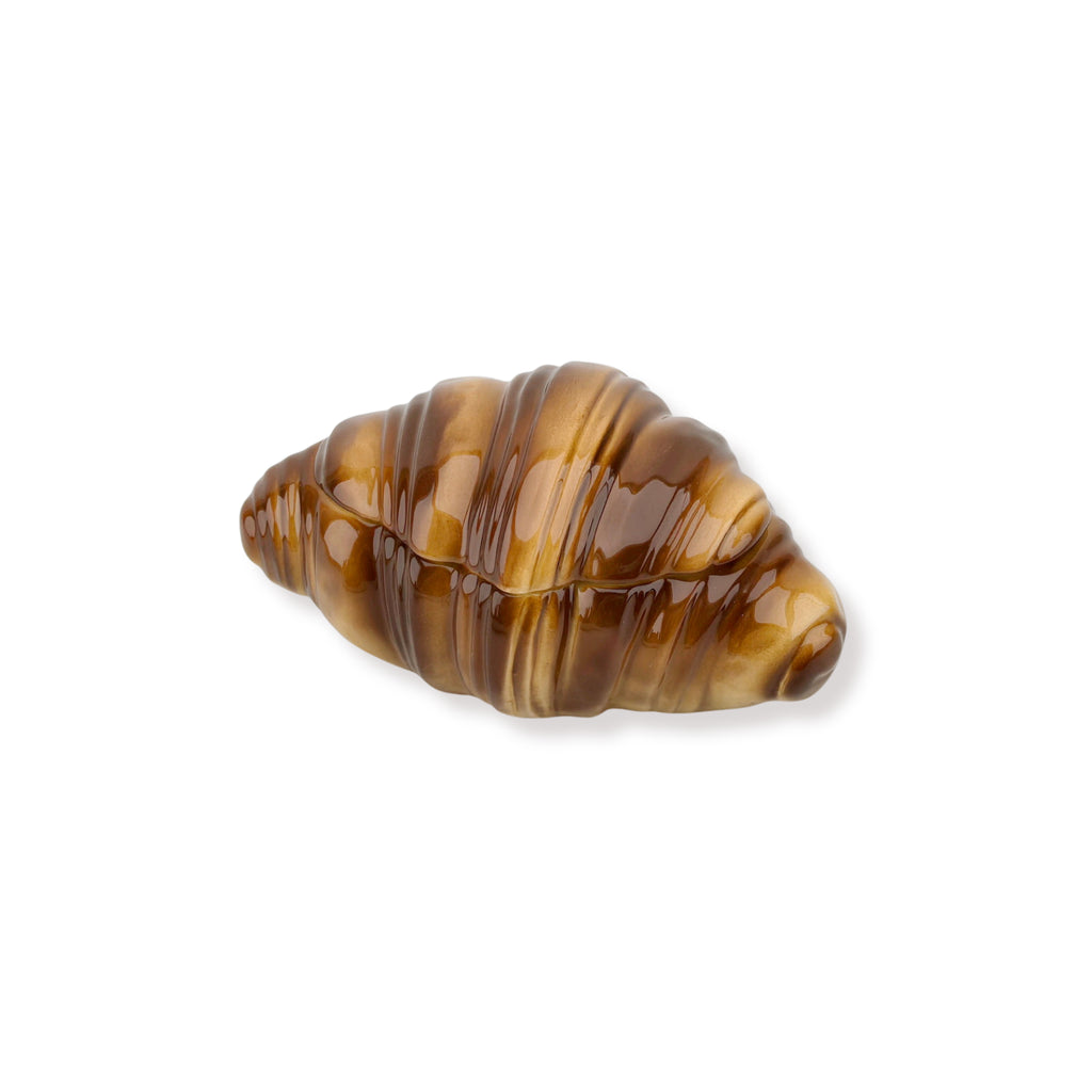 HOUSEVITAMIN | CROISSANT OPBERGPOT | BRUIN 16,5X10X7,5 CM