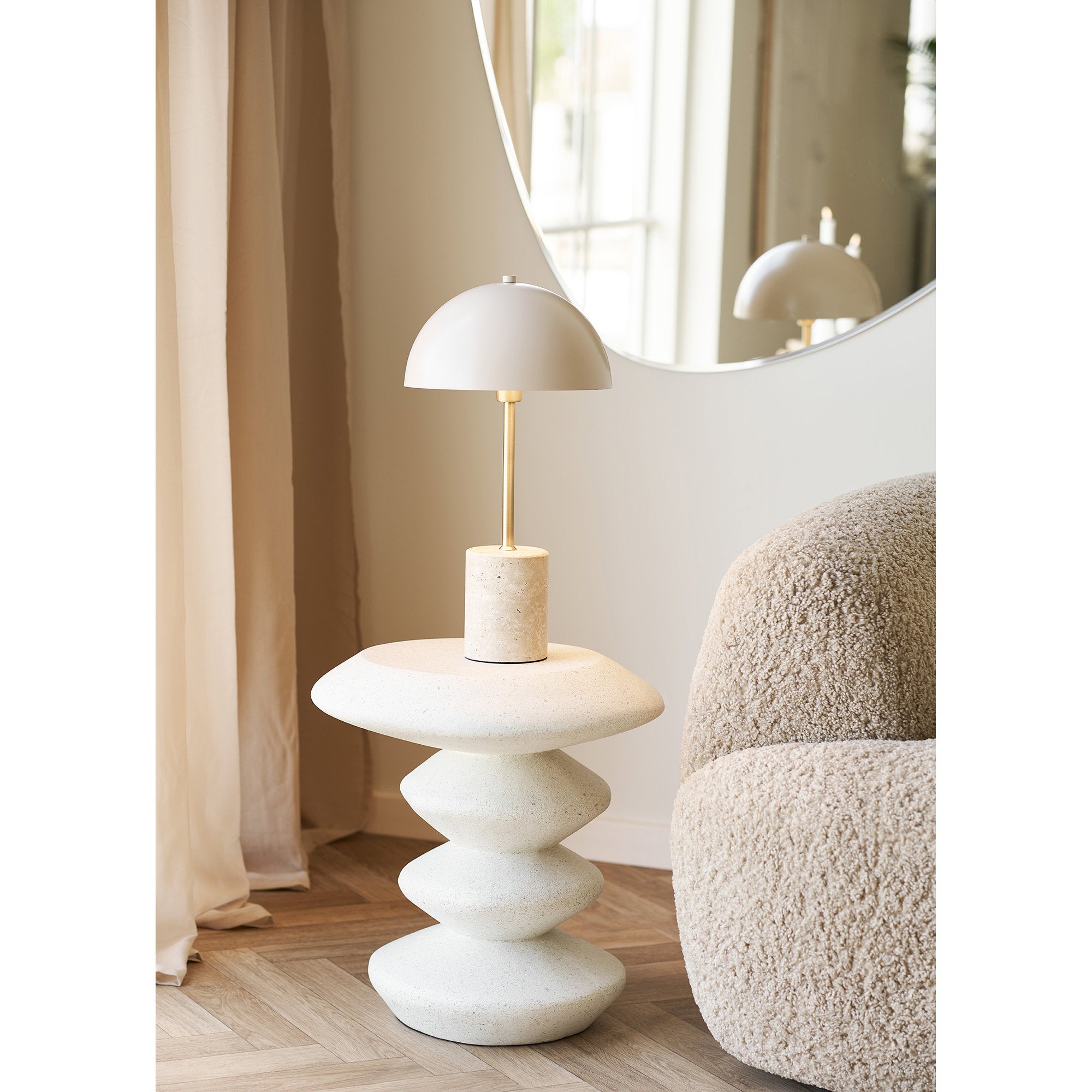 HOUSE NORDIC | BLACKBURN SIDE TABLE | WIT (43x39x45 CM)