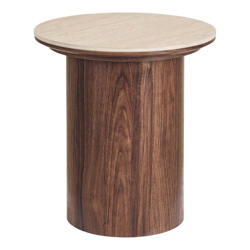 HOUSE NORDIC | BIJZETTAFEL DELPHI | TRAVERTINE + DARK BROWN