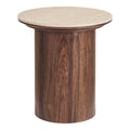 HOUSE NORDIC | BIJZETTAFEL DELPHI | TRAVERTINE + DARK BROWN