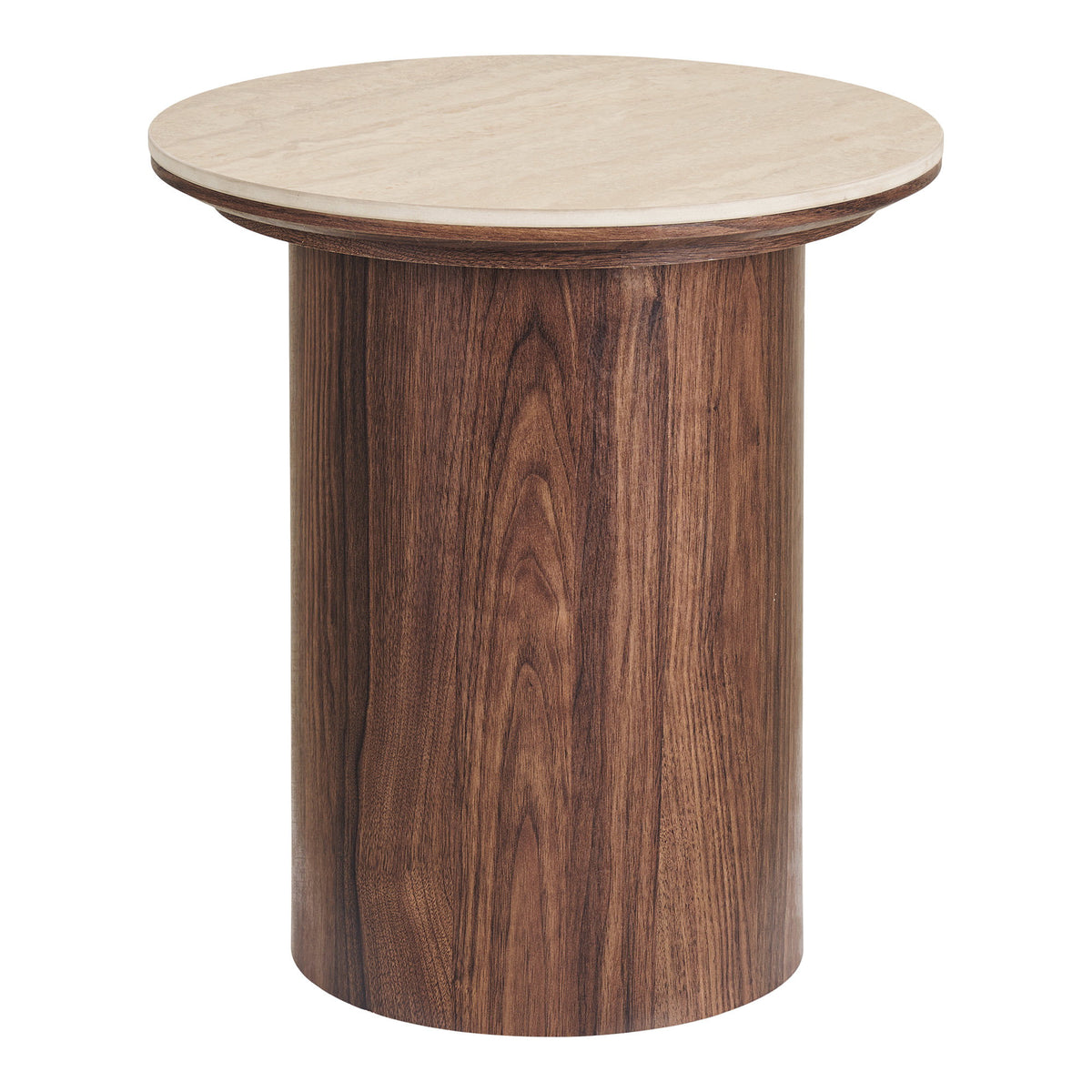 HOUSE NORDIC | BIJZETTAFEL DELPHI | TRAVERTINE + DARK BROWN