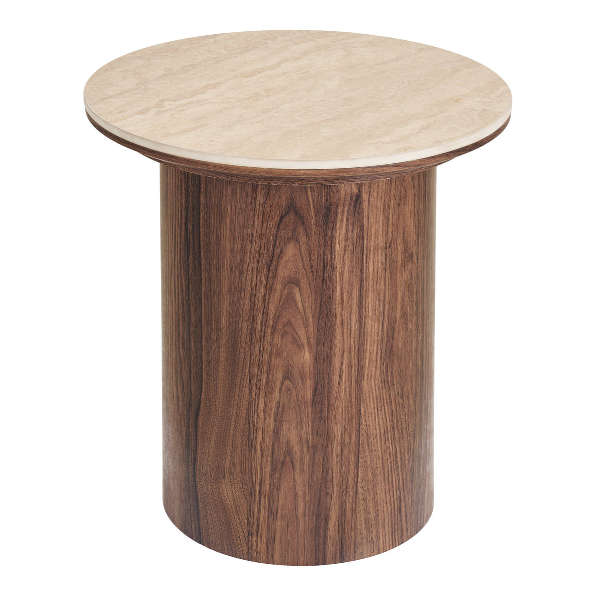HOUSE NORDIC | BIJZETTAFEL DELPHI | TRAVERTINE + DARK BROWN