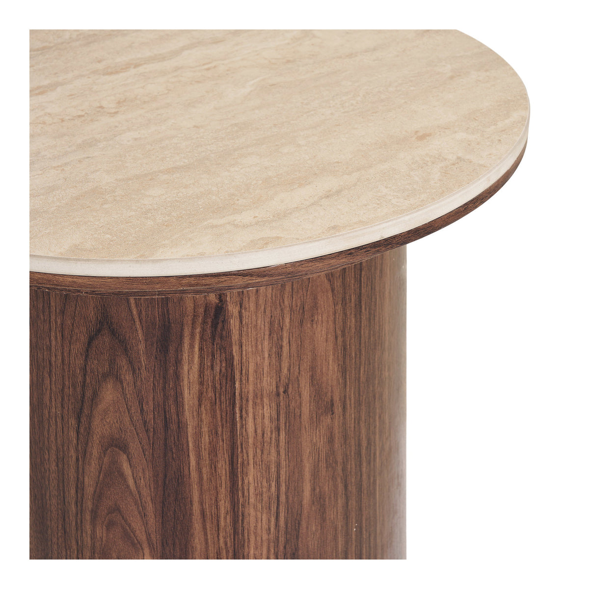 HOUSE NORDIC | BIJZETTAFEL DELPHI | TRAVERTINE + DARK BROWN