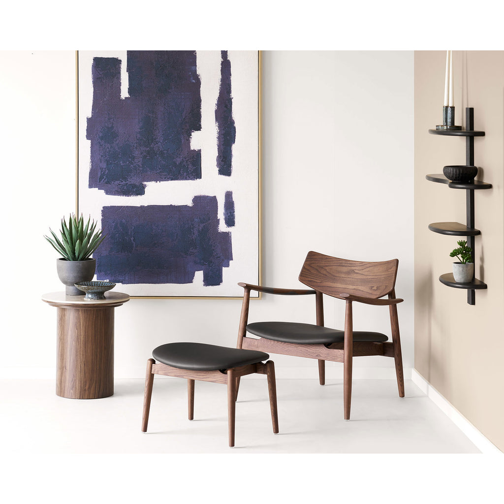 HOUSE NORDIC | BIJZETTAFEL DELPHI | TRAVERTINE + DARK BROWN