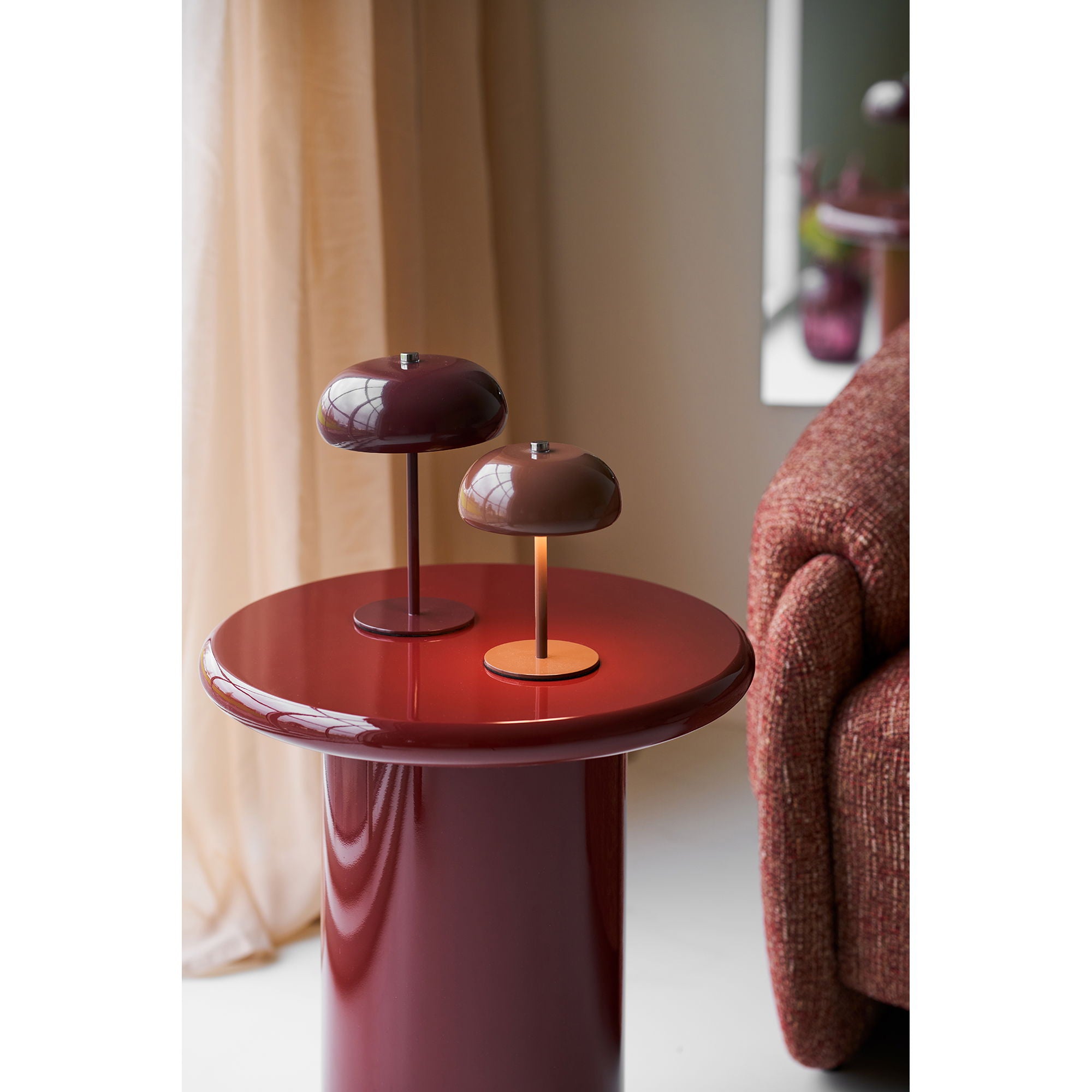 HOUSE NORDIC | BIJZETTAFEL Otago | BORDEAUX rood