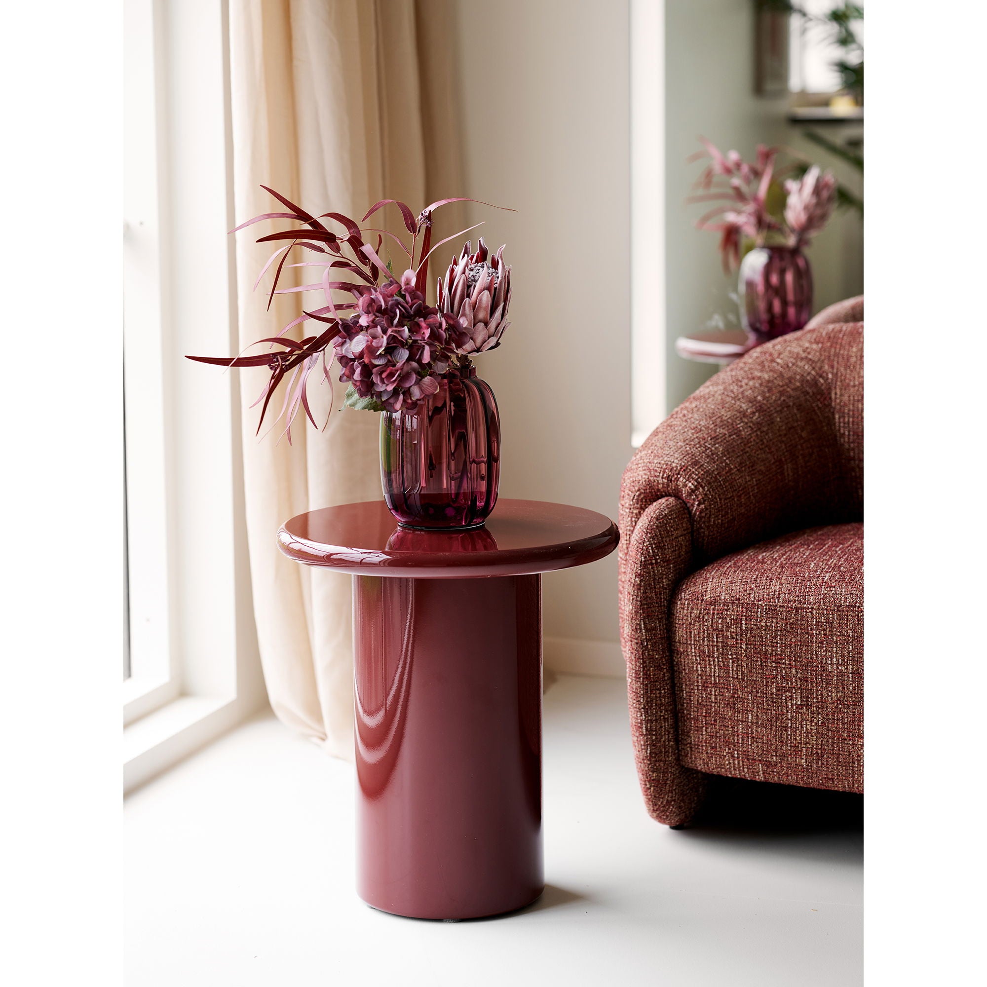 HOUSE NORDIC | BIJZETTAFEL Otago | BORDEAUX rood