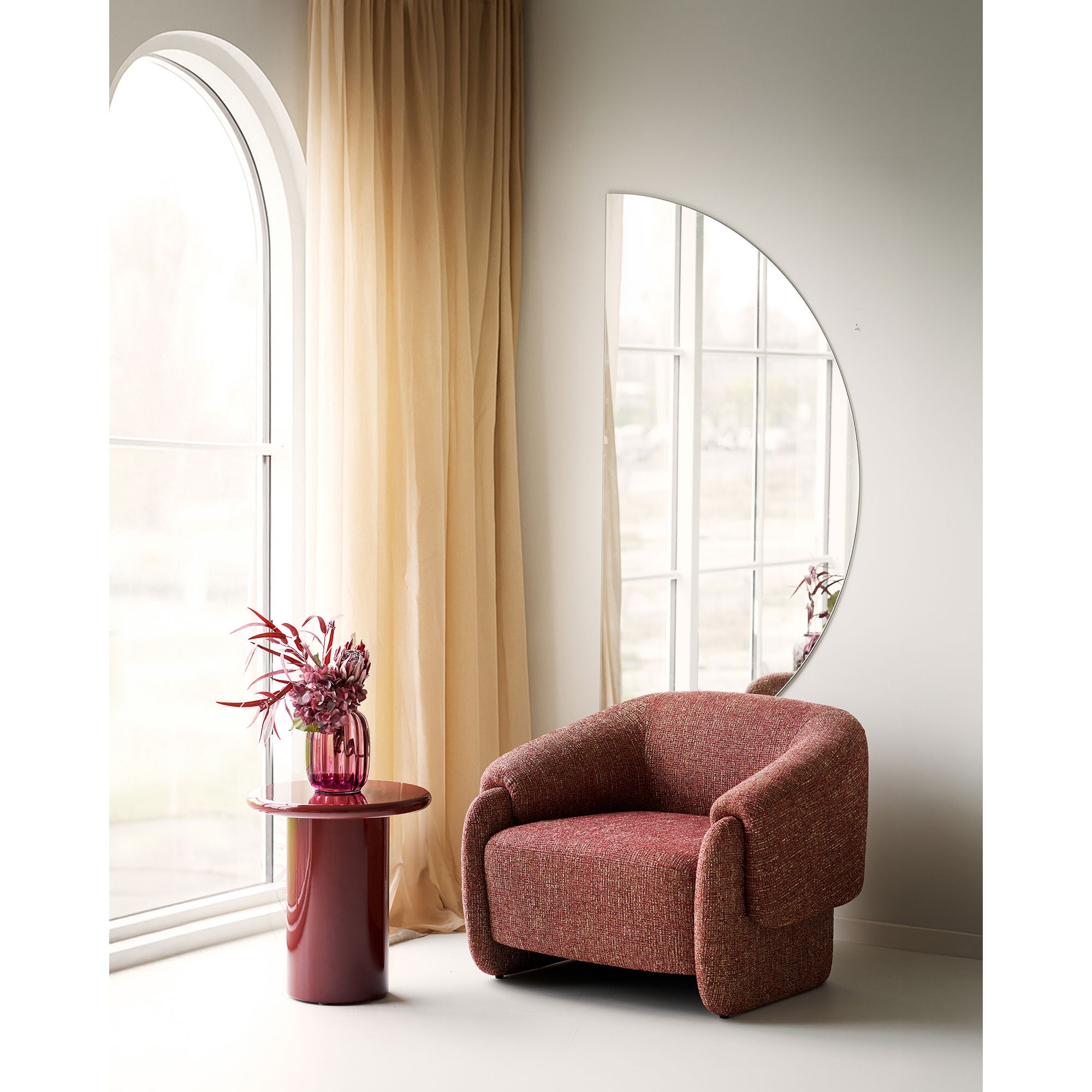 HOUSE NORDIC | BIJZETTAFEL Otago | BORDEAUX rood