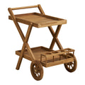 HOUSE NORDIC | TEA TROLLEY TEAK NATURAL | STIJLVOLLE SERVEERWAGEN