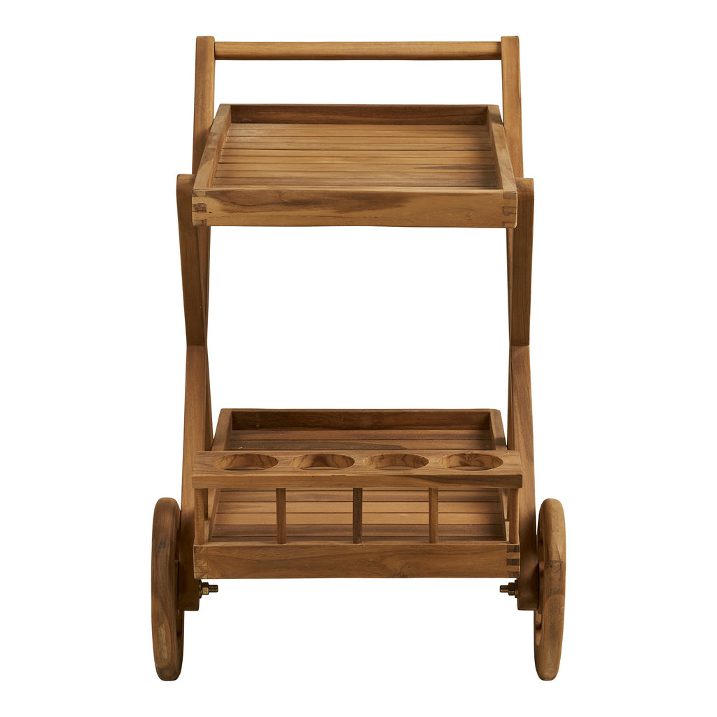 HOUSE NORDIC | TEA TROLLEY TEAK NATURAL | STIJLVOLLE SERVEERWAGEN