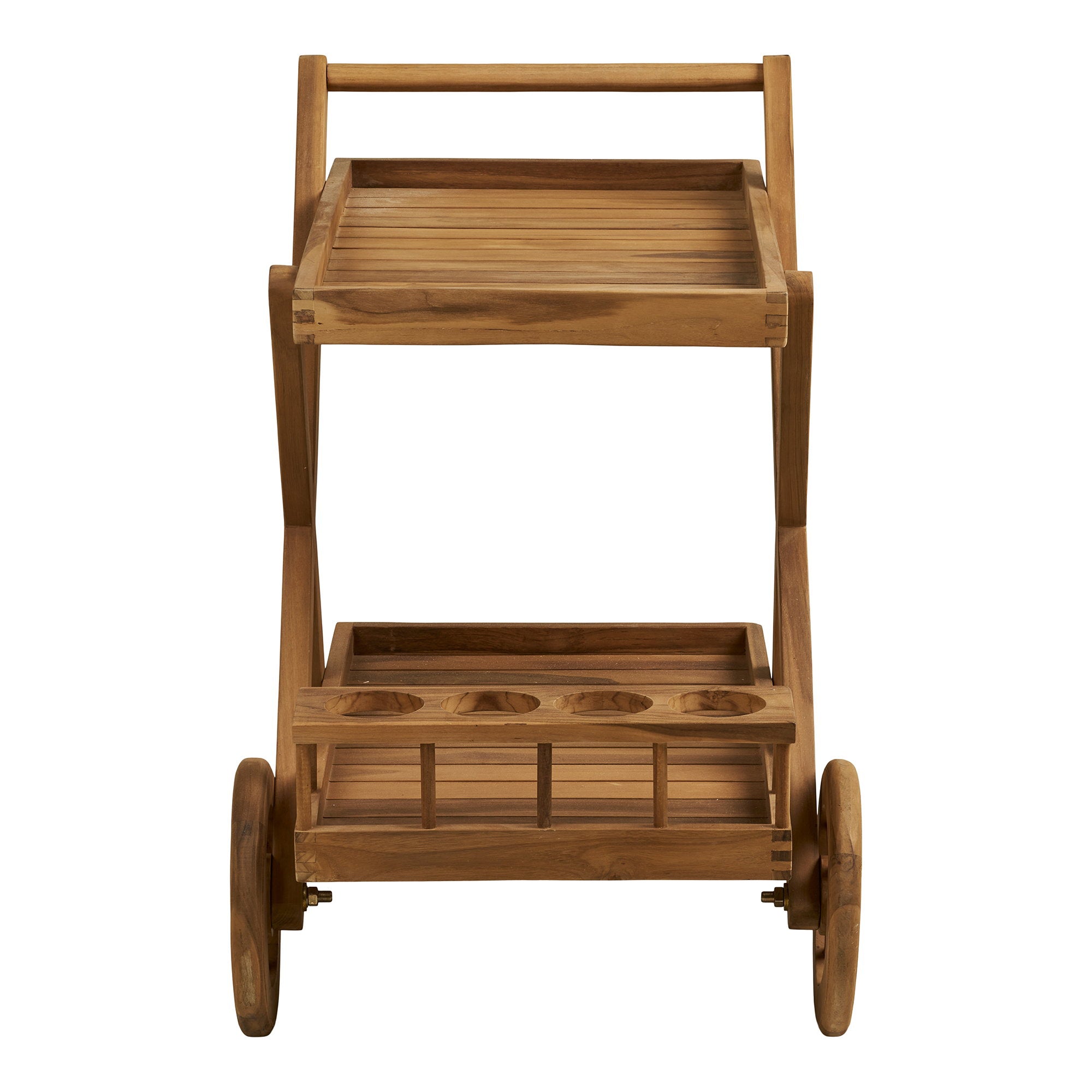 HOUSE NORDIC | TEA TROLLEY TEAK NATURAL | STIJLVOLLE SERVEERWAGEN