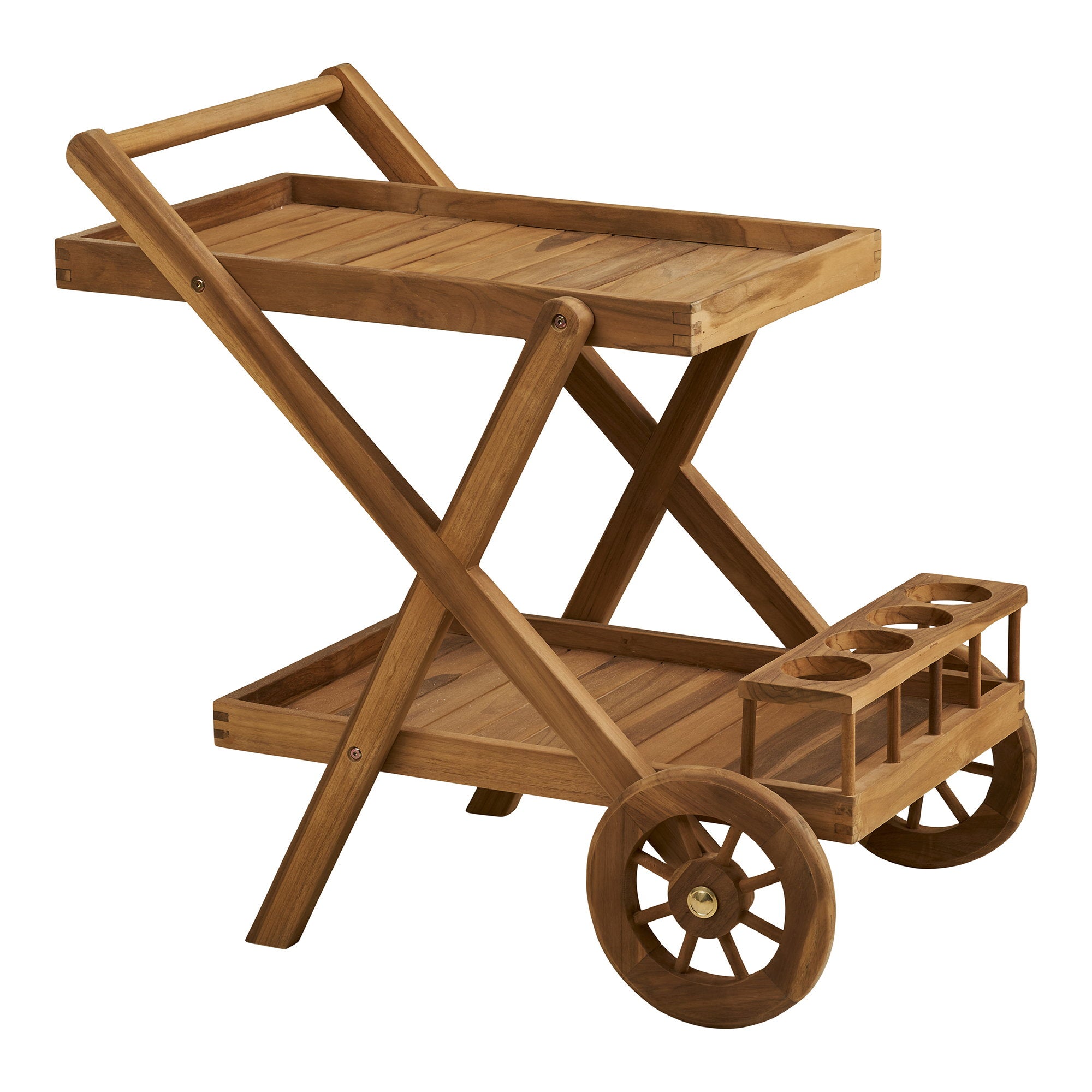 HOUSE NORDIC | TEA TROLLEY TEAK NATURAL | STIJLVOLLE SERVEERWAGEN
