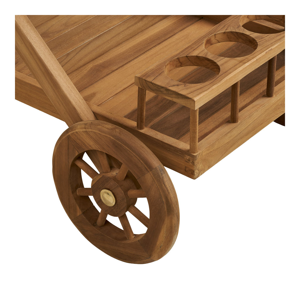 HOUSE NORDIC | TEA TROLLEY TEAK NATURAL | STIJLVOLLE SERVEERWAGEN