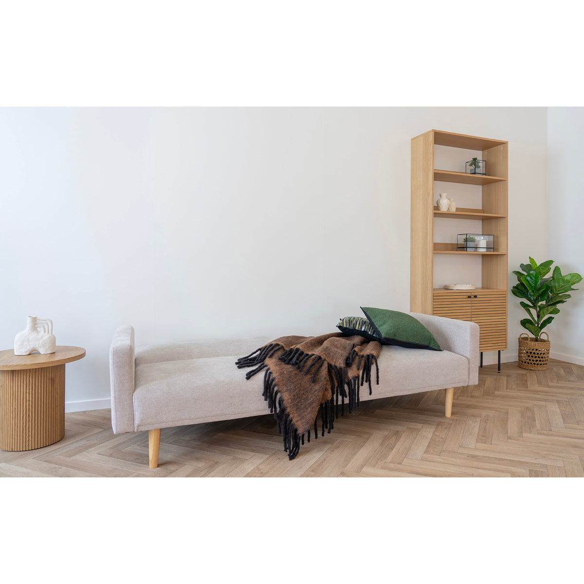 HOUSE NORDIC | CARMEL PLAID | WOOL MIX BROWN 130 X 170 CM
