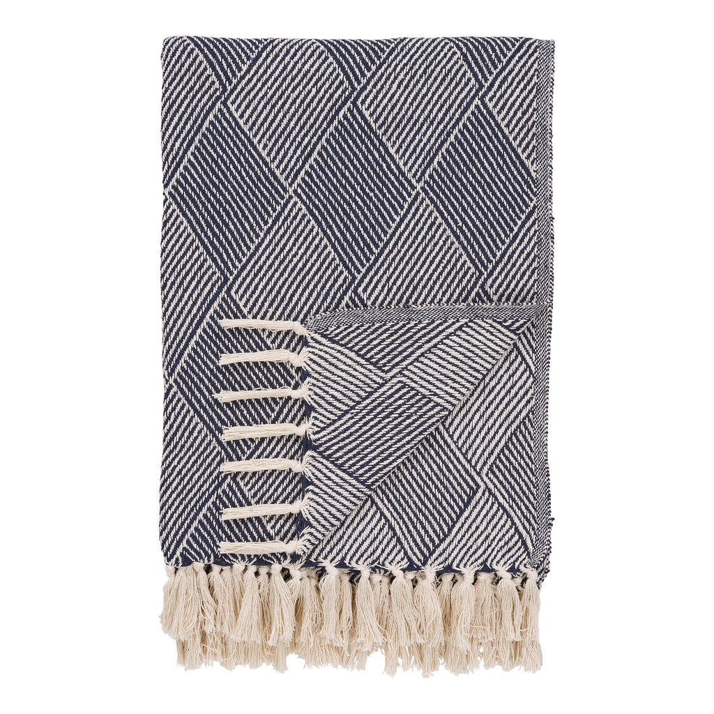 HOUSE NORDIC | PLAID IZMIR | BLAUW 130X180 CM