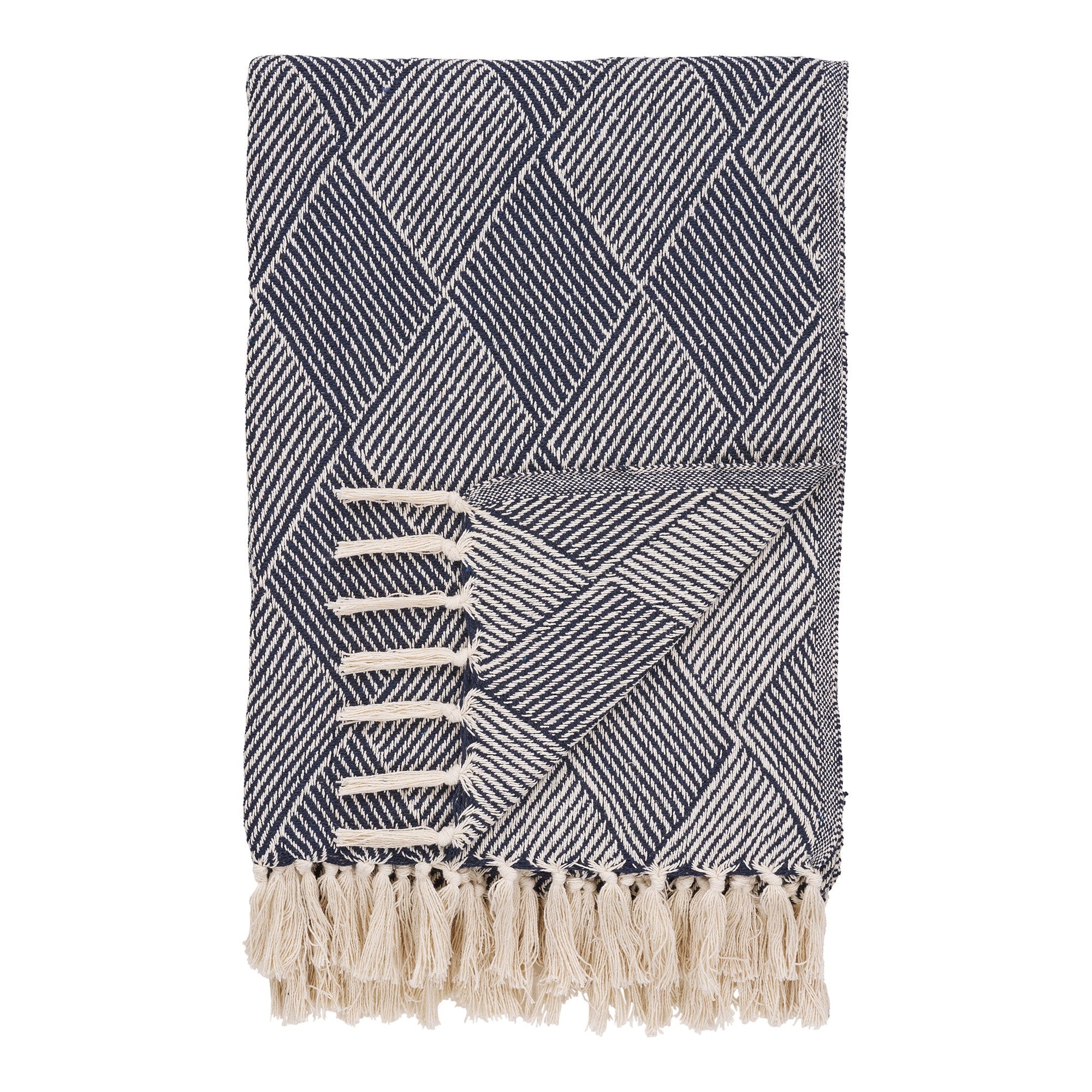 HOUSE NORDIC | PLAID IZMIR | BLAUW 130X180 CM