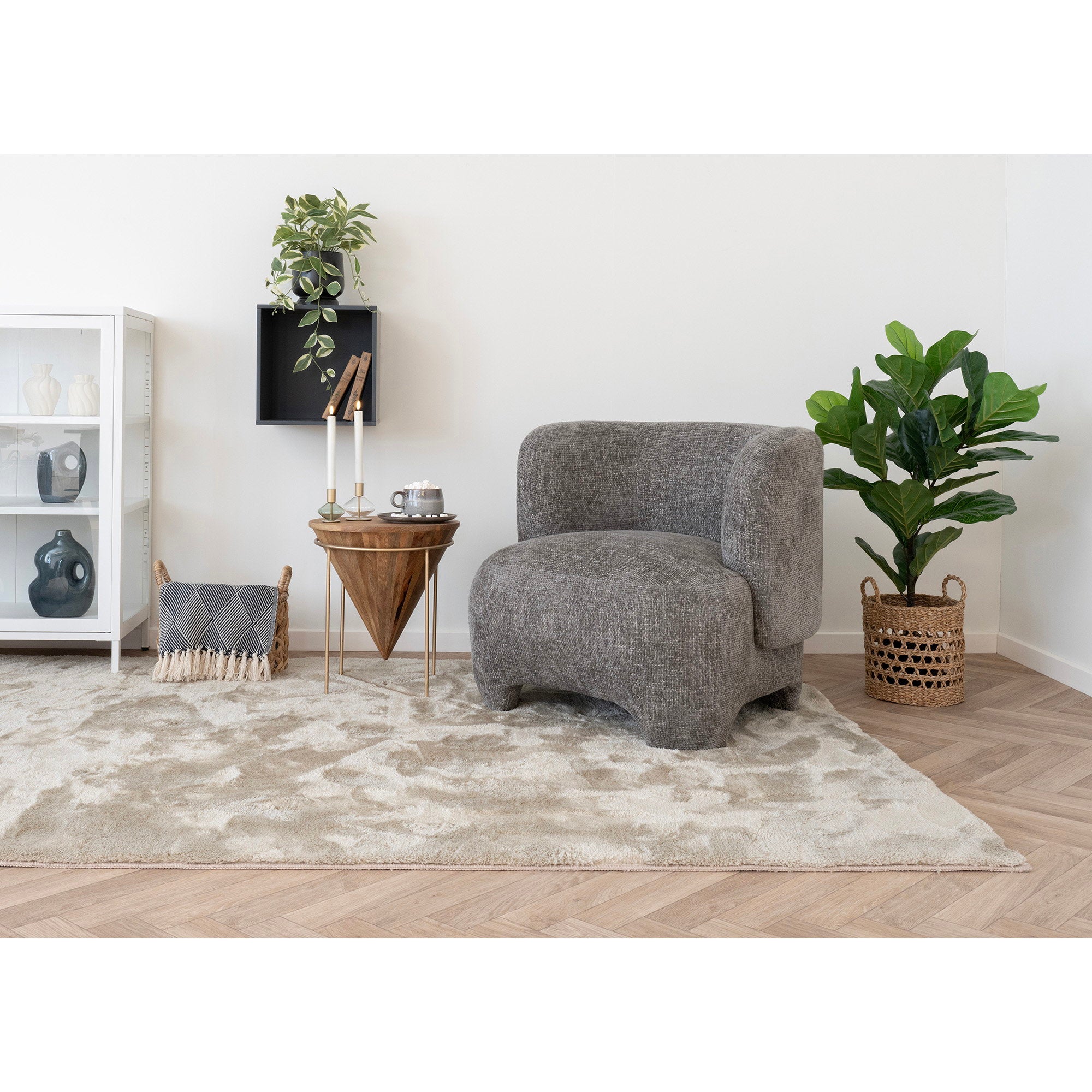 HOUSE NORDIC | PLAID IZMIR | BLAUW 130X180 CM
