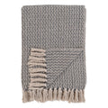 HOUSE NORDIC | CORT PLAID | DONKERGRIJS + WIT (130x160 CM)