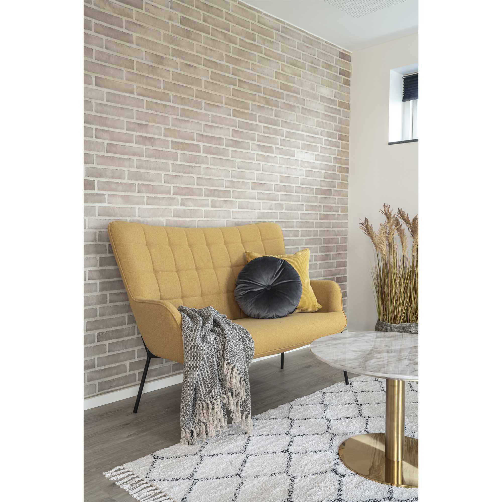 HOUSE NORDIC | CORT PLAID | DONKERGRIJS + WIT (130x160 CM)