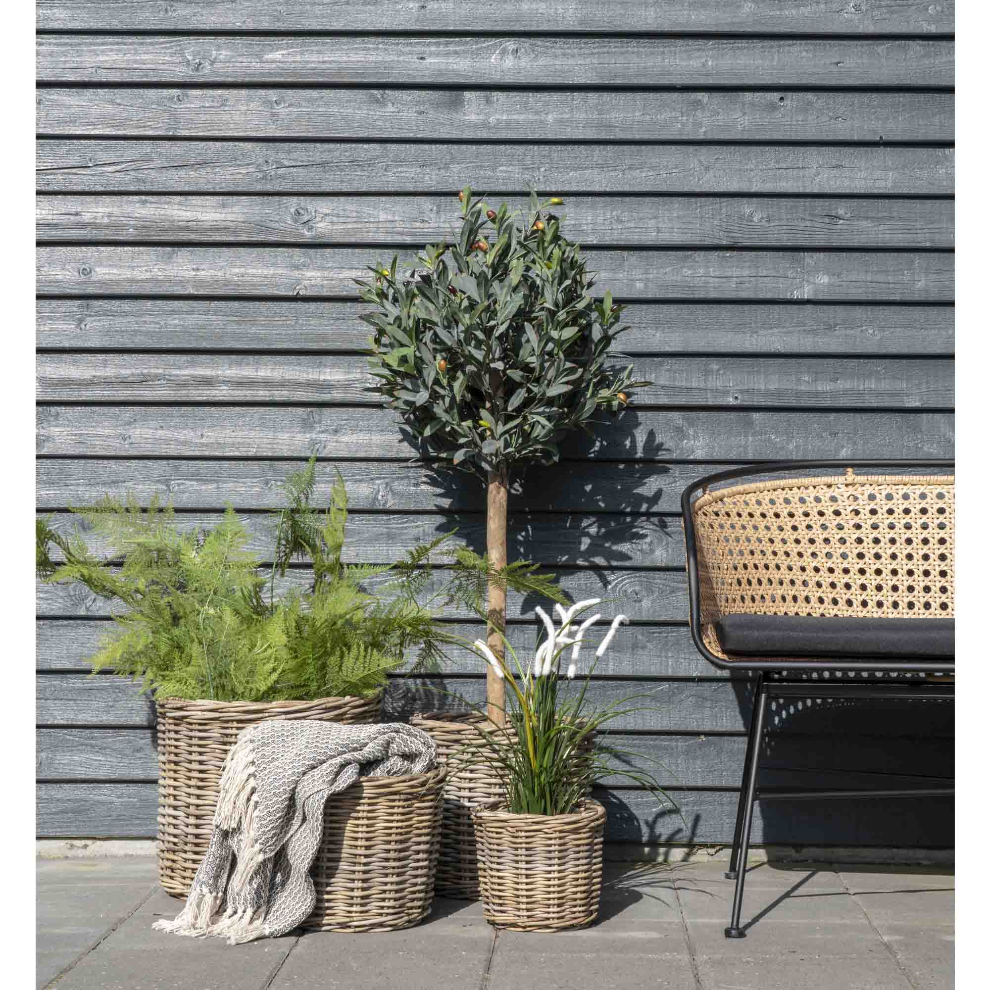 HOUSE NORDIC | CORT PLAID | DONKERGRIJS + WIT (130x160 CM)