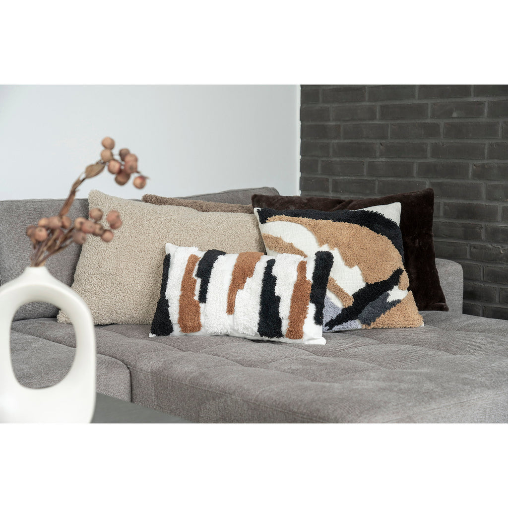 HOUSE NORDIC | TAVIRA SIERKUSSEN | GREY-BROWN BOUCLÉ (45x60 CM)