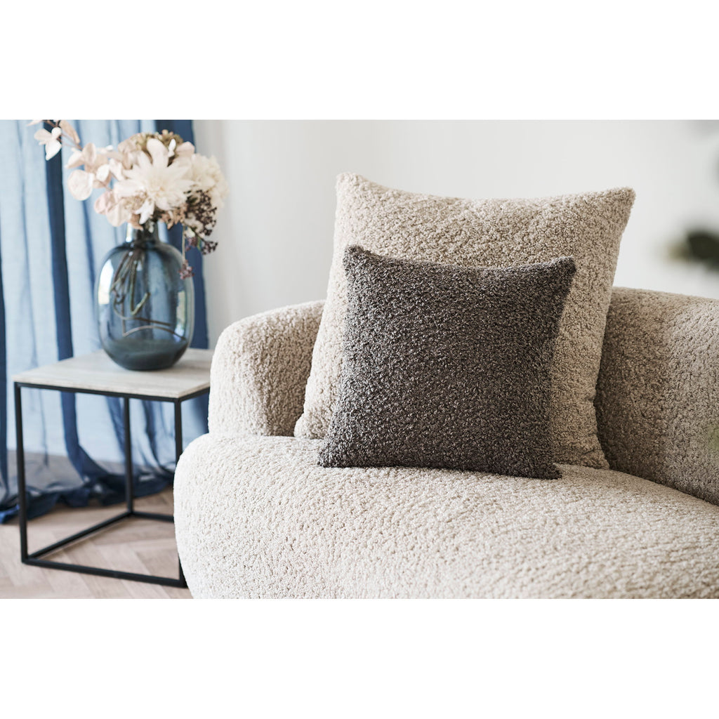 HOUSE NORDIC | TAVIRA SIERKUSSEN | BOUCLÉ DONKERGRIJS (45x45 CM)