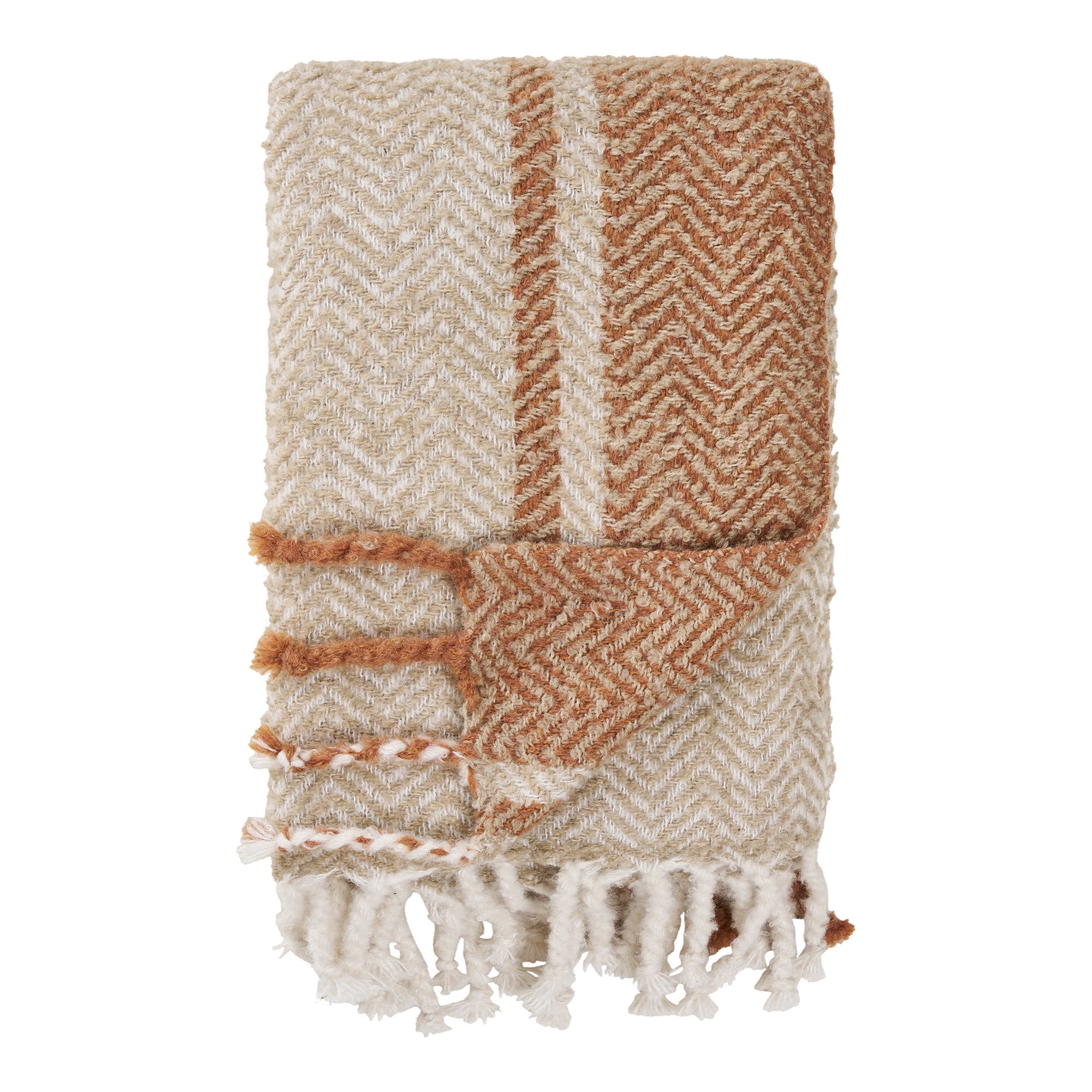 HOUSE NORDIC | ALMORA PLAID | BEIGE + GOLDEN ORANGE (130x180 CM)