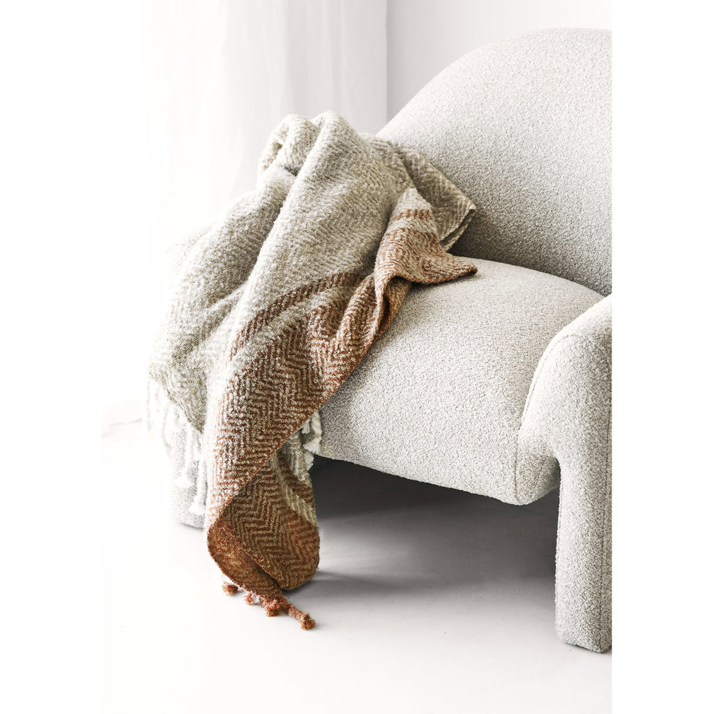 HOUSE NORDIC | ALMORA PLAID | BEIGE + GOLDEN ORANGE (130x180 CM)