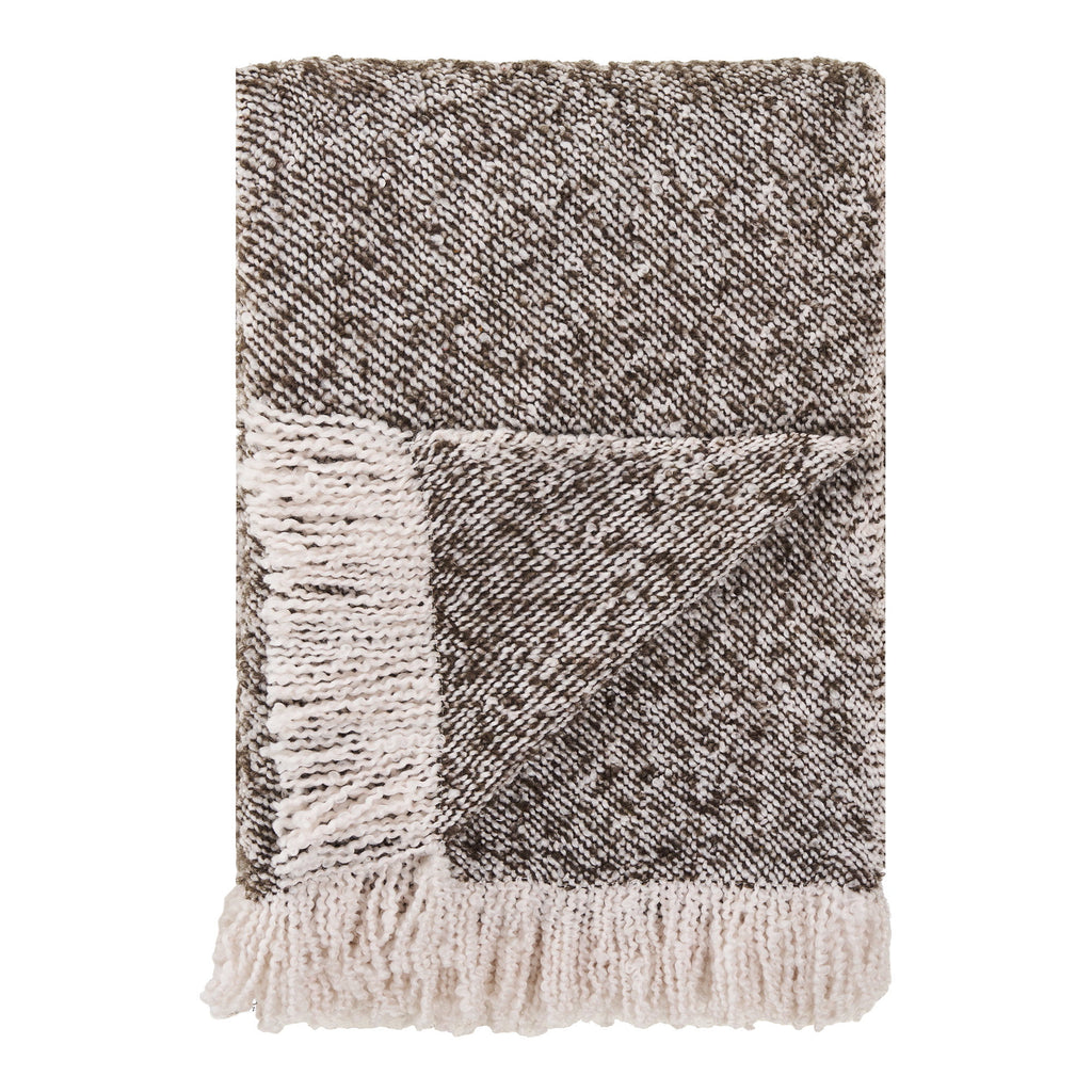 HOUSE NORDIC | SIRA PLAID | BEIGE + BRUIN (130x180 CM)