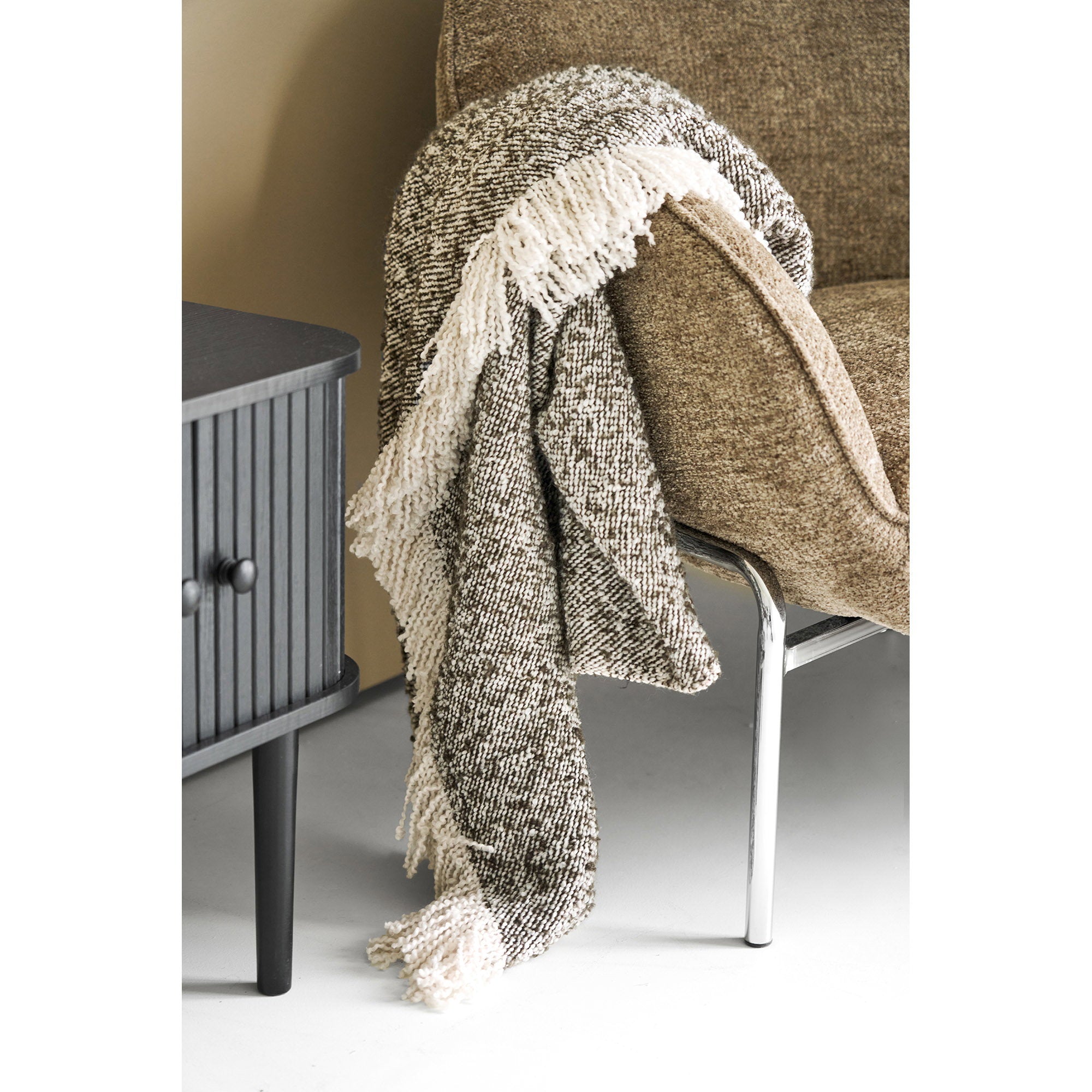 HOUSE NORDIC | SIRA PLAID | BEIGE + BRUIN (130x180 CM)