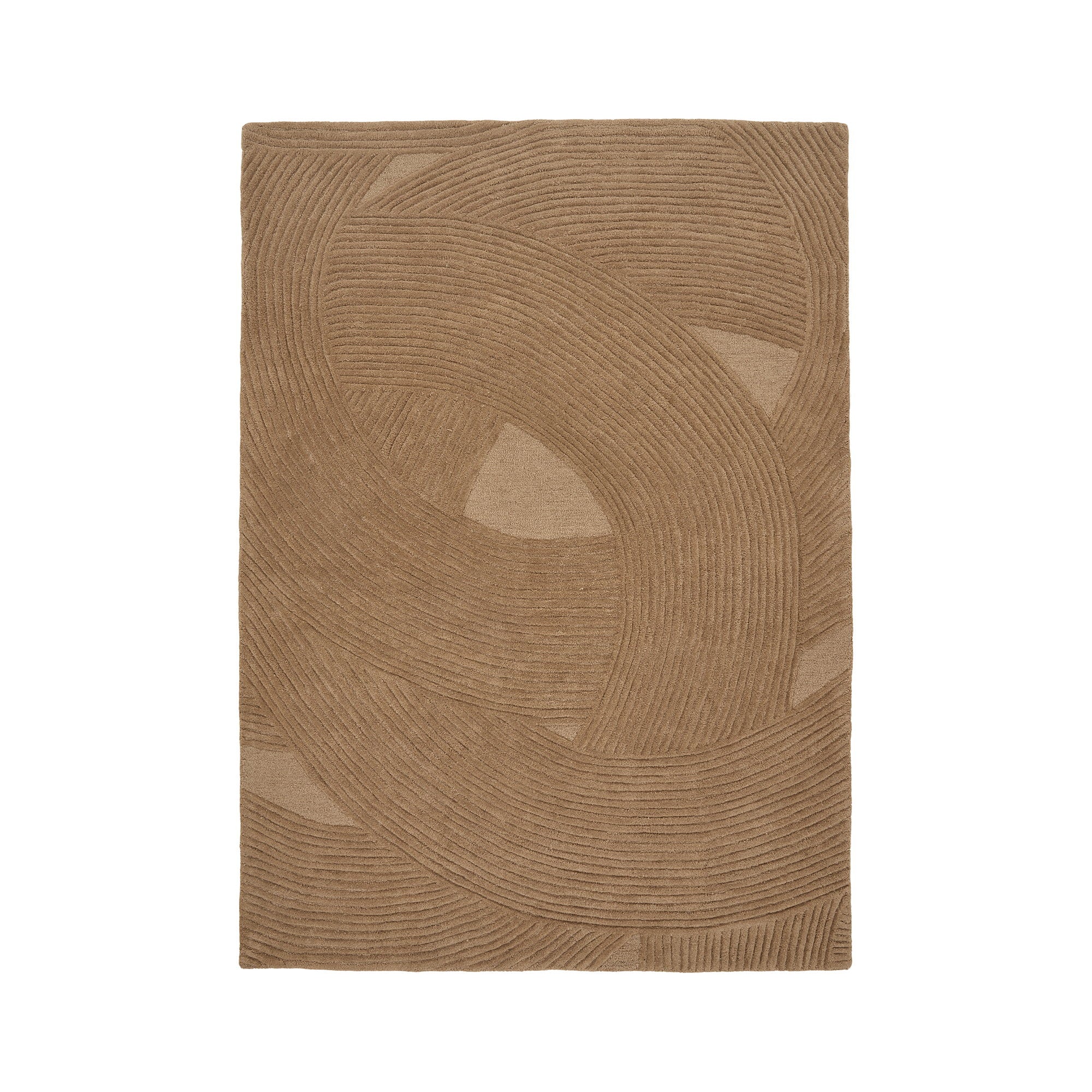 HOUSE NORDIC | HANDGETUFT WOLLEN VLOERKLEED | PUNE BROWN |