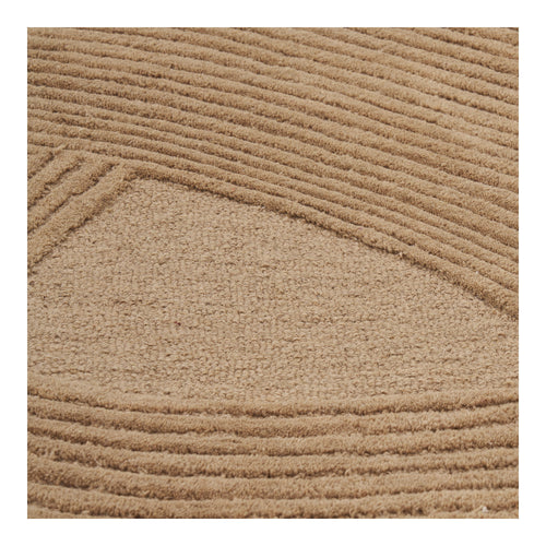 HOUSE NORDIC | HANDGETUFT WOLLEN VLOERKLEED | PUNE BROWN |