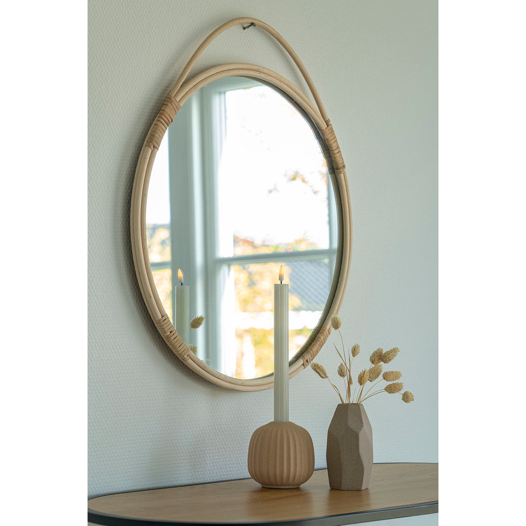 HOUSE NORDIC | MALO WANDSPIEGEL | ROTAN (Ø50 CM)