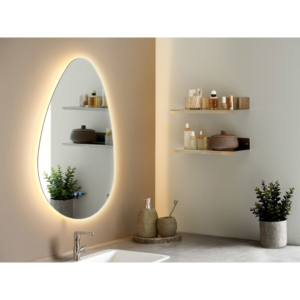 HOUSE NORDIC | KIAMA SPIEGEL | LED + ANTI-FOG | ORGANISCH (58x80 CM)