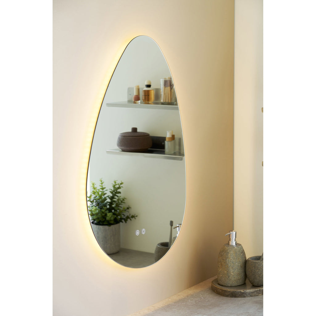 HOUSE NORDIC | KIAMA SPIEGEL | LED + ANTI-FOG | ORGANISCH (58x80 CM)