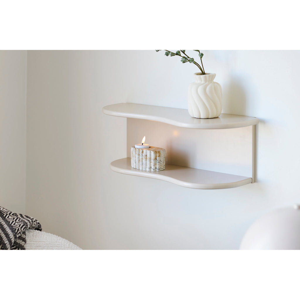HOUSE NORDIC | BOTTA WANDPLANK | BEIGE 44 X 17,5 X 18 CM