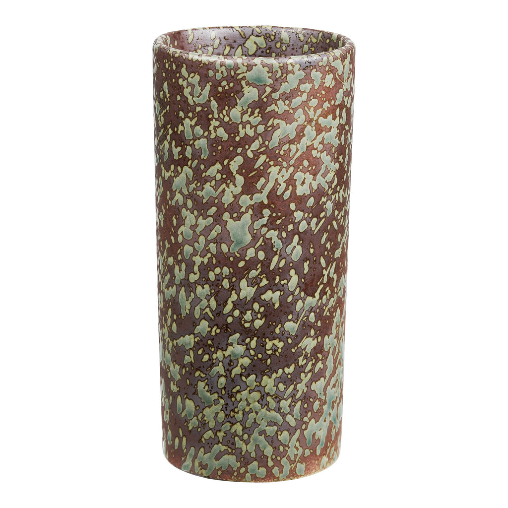 HOUSE NORDIC | VAAS | KERAMIEK DONKERBRUIN + BOSGROEN (Ø9,5x20 CM)