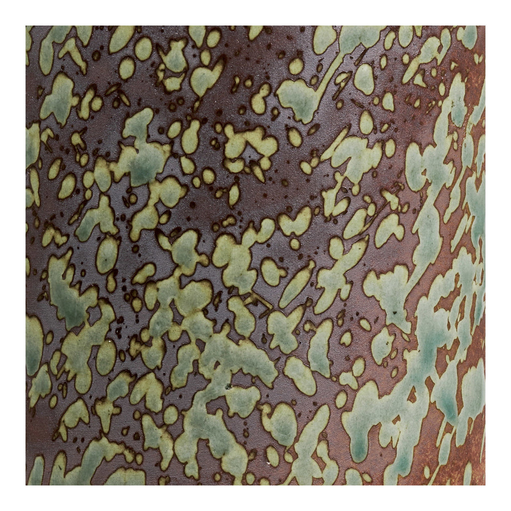HOUSE NORDIC | VAAS | KERAMIEK DONKERBRUIN + BOSGROEN (Ø9,5x20 CM)